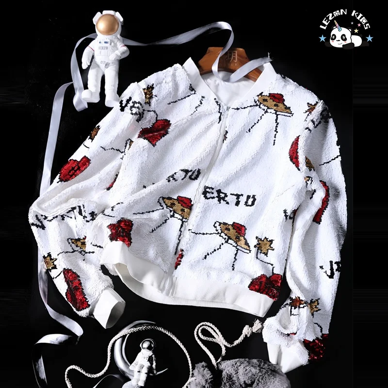 LEZONKIDS - Vestido infantil com lantejoulas de morango, manga bufante e tule rosa para meninas 2020